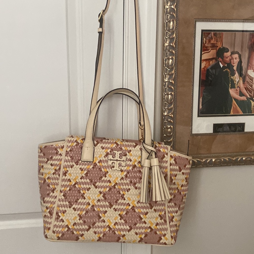 Tory Burch Multicolor Woven Tote - Picture 5 of 7